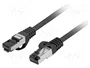 Lanberg Cable de Red Cat8.1 S/FTP 1 m Negro