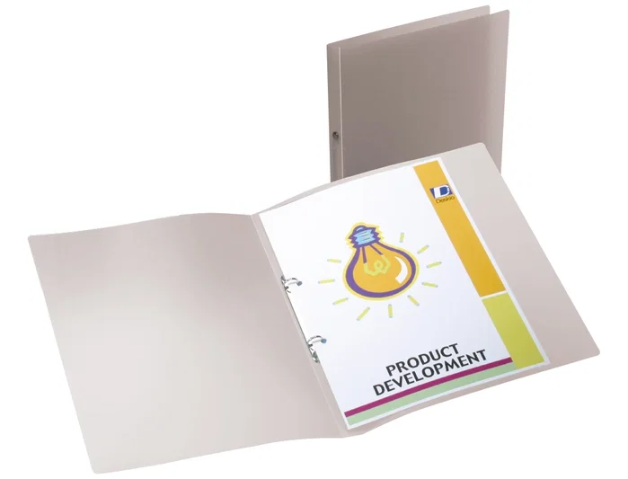 Liderpapel 49074 Carpeta 2 Anillas Redondas Mini 15 mm Polipropileno DIN A4 Transparente