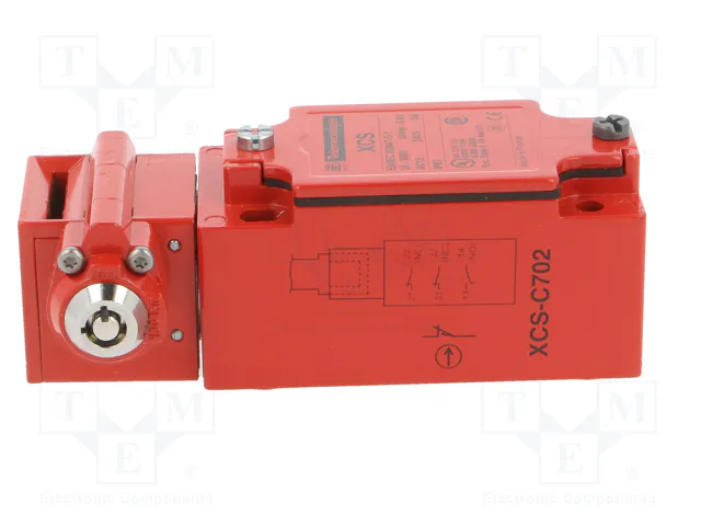TELEMECANIQUE SENSORS XCSC702 Interruptor de seguridad a llave NC x2 + NA