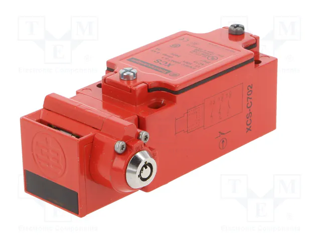 TELEMECANIQUE SENSORS XCSC702 Interruptor de seguridad a llave NC x2 + NA
