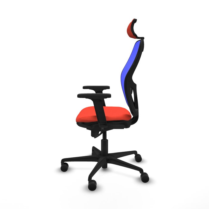 PIQUERAS Y CRESPO Silla de oficina Jorquera Naranja y Azul