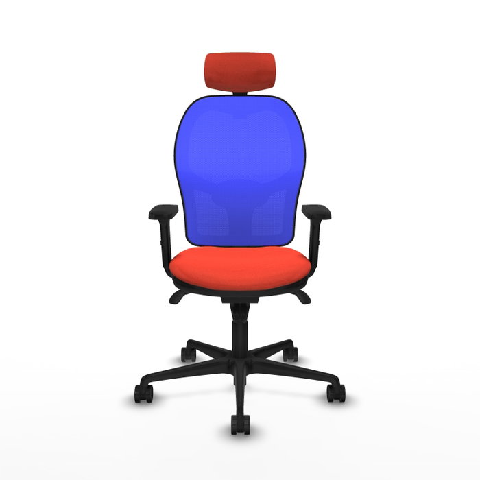 PIQUERAS Y CRESPO Silla de oficina Jorquera Naranja y Azul