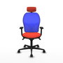 PIQUERAS Y CRESPO Silla de oficina Jorquera Naranja y Azul
