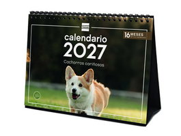 FINOCAM Calendario de Sobremesa 2027 Cachorros 210x150 mm