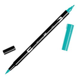 Rotulador Tombow Doble Punta Pincel Azul Mar (Set de 6)