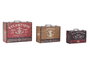 DKD Home Decor Caja Atlantico Multicolor Set de 3 (2 Unidades) 33 x 19 x 46 cm