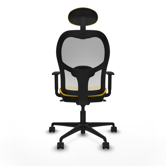 PIQUERAS Y CRESPO Silla de oficina Jorquera Amarillo y Blanco