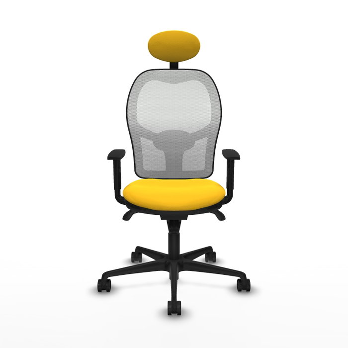 PIQUERAS Y CRESPO Silla de oficina Jorquera Amarillo y Blanco