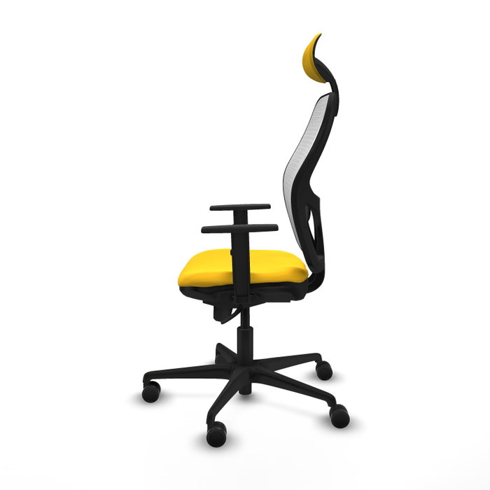 PIQUERAS Y CRESPO Silla de oficina Jorquera Amarillo y Blanco