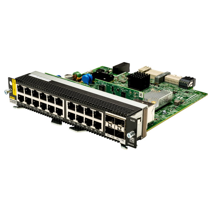 Hewlett Packard Enterprise HPE Aruba CX 5420 Switch 20 Puertos 10/100/1000 PoE+ Clase 4, 4 SFP+ 1G/10G, Módulo LRM, 960 Gbps, 802.3bt Hewlett Packard Enterprise HPE Aruba CX 5420 Switch 20 Puertos 10/100/1000 PoE+ Clase 4, 4 SFP+ 1G/10G, Módulo LRM, 960 Gbps, 802.3bt