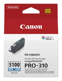 Tinta canon cyanfoto pfi-5100pc 6956c001 14ml