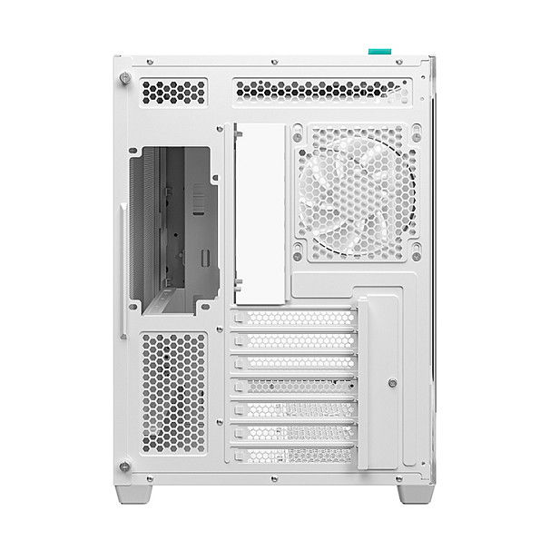 Deepcool Gabinete CG530U ATX Torre Blanco con Cristal Templado Curvo Panorámico, incluye 4 Ventiladores, USB-C