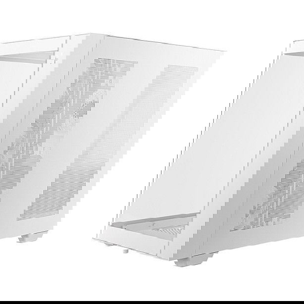 Deepcool Gabinete CG530U ATX Torre Blanco con Cristal Templado Curvo Panorámico, incluye 4 Ventiladores, USB-C