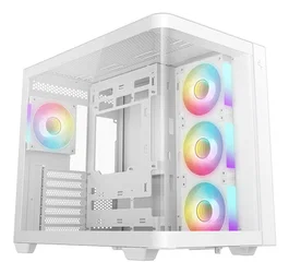 DeepCool CG530U 4F Torre de PC ATX Blanca con Panel Lateral de Cristal Templado - R-CG530U-WHAGA4-G