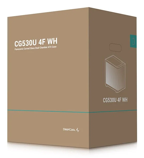 DeepCool CG530U 4F Torre de PC ATX Blanca con Panel Lateral de Cristal Templado - R-CG530U-WHAGA4-G