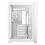 Deepcool CG530U 4F Blanco con Cristal Curvado y 4 Ventiladores ARGB