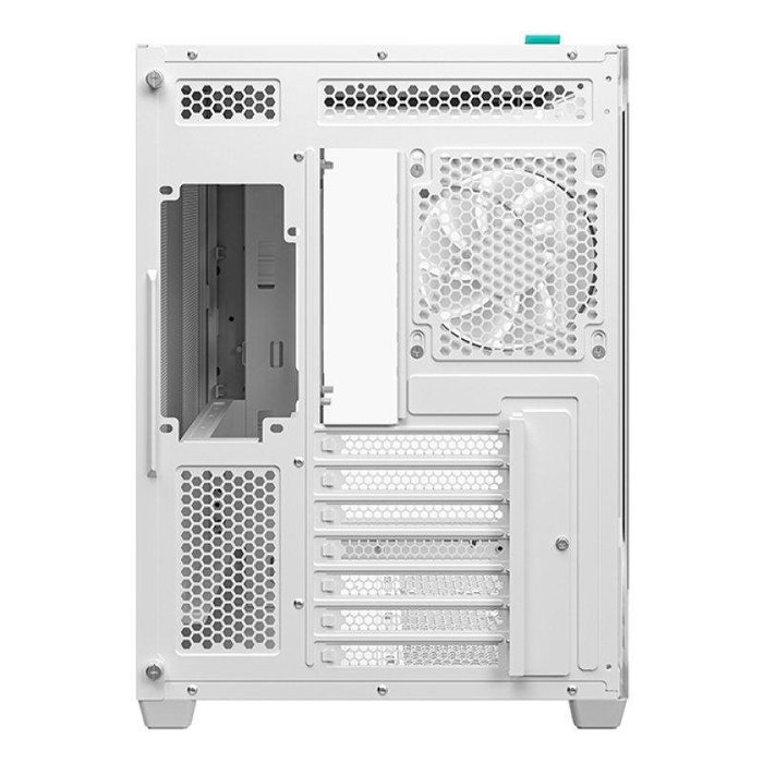 Deepcool CG530U 4F Blanco con Cristal Curvado y 4 Ventiladores ARGB