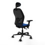 PIQUERAS Y CRESPO Silla de oficina Jorquera Azul y Negro