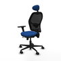 PIQUERAS Y CRESPO Silla de oficina Jorquera Azul y Negro