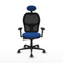 PIQUERAS Y CRESPO Silla de oficina Jorquera Azul y Negro