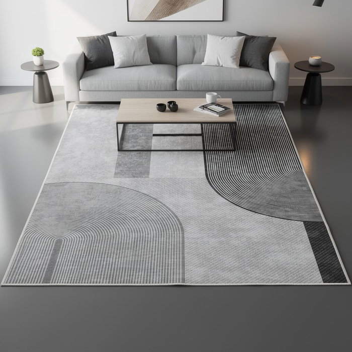 Conceptum Alfombra Gris 100% Poliéster 160 x 230 cm 650 gr/m² Conceptum Alfombra Gris 100% Poliéster 160 x 230 cm 650 gr/m²