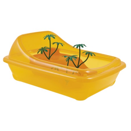 Nayeco Tortuguera Madagascar Estándar 46x35x20 cm con Isla de Descanso para Tortugas