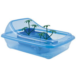 Nayeco Tortuguera Madagascar Estándar 46x35x20 cm con Isla de Descanso para Tortugas