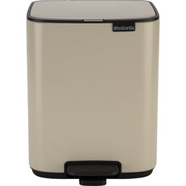 Brabantia Bo Cubo de Basura de Pedal 7 Litros Soft Beige