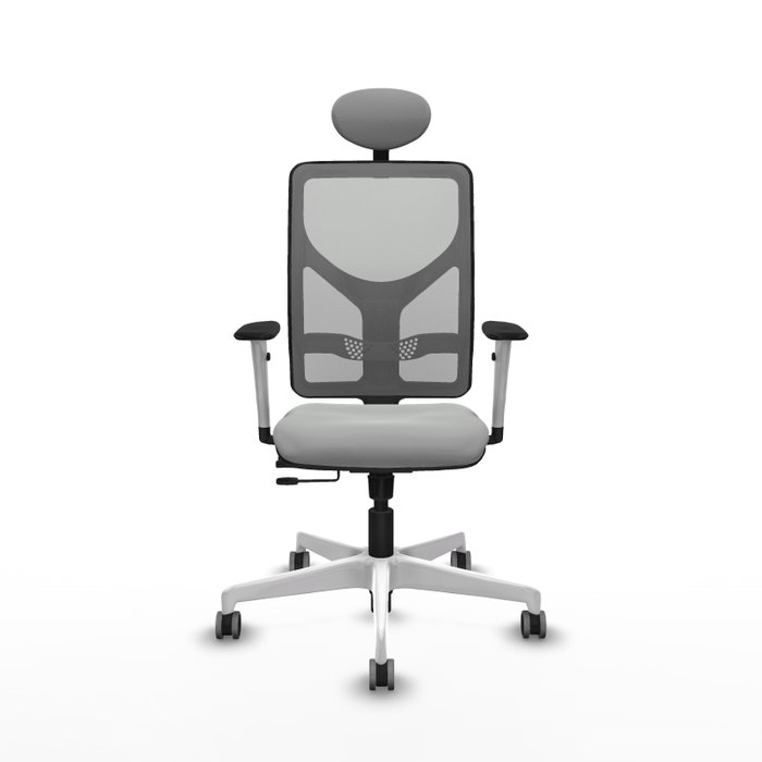 PIQUERAS Y CRESPO Silla de oficina Motilla Gris con mecanismo Sincro/Traslack