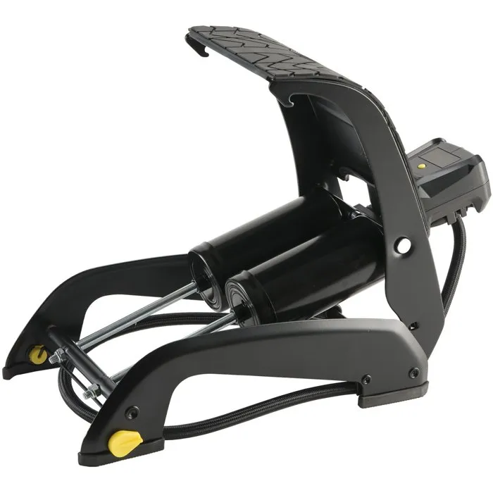 Michelin Bomba de Pie Doble Pistón con Manómetro Digital 7 Bares Precisión 0.05 Bares Manguera 60cm