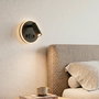 Aplique LED Spot Round 9W con USB-C 630Lm 3000K Negro