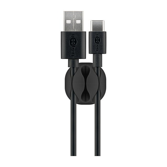Goobay Kabel Management Set, negro, pack de 5