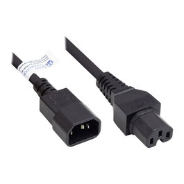GoodConnections Cable de alimentación C14 a C15 2 m Negro