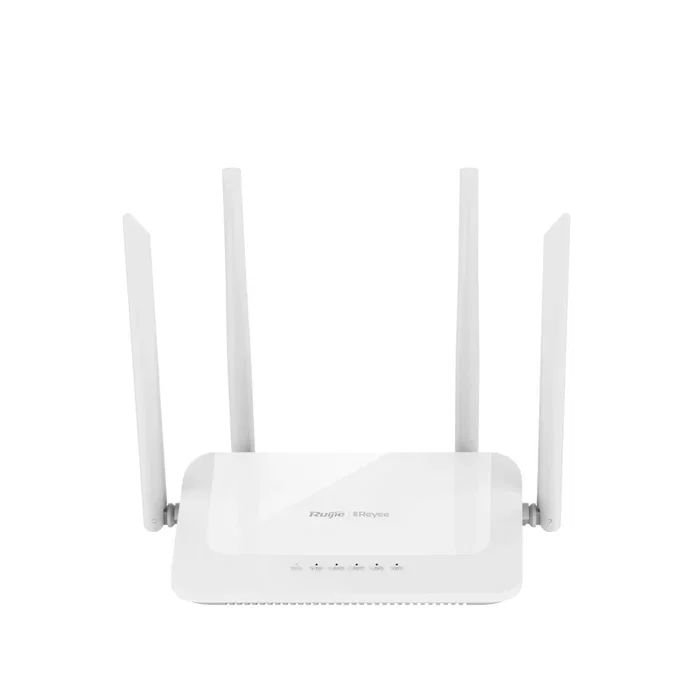 Ruijie Networks Router RG-EW1200 AC1200 Dual Banda (2.4GHz/5GHz) Wi-Fi 5, 867 Mbps, 4 Antenas, QoS, Control Parental, Color Blanco, 3 Puertos LAN