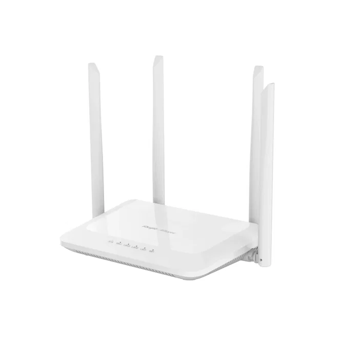 Ruijie Networks Router RG-EW1200 AC1200 Dual Banda (2.4GHz/5GHz) Wi-Fi 5, 867 Mbps, 4 Antenas, QoS, Control Parental, Color Blanco, 3 Puertos LAN