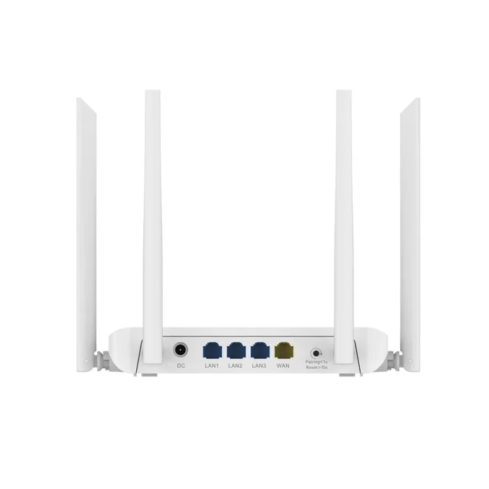 Ruijie Networks Router RG-EW1200 AC1200 Dual Banda (2.4GHz/5GHz) Wi-Fi 5, 867 Mbps, 4 Antenas, QoS, Control Parental, Color Blanco, 3 Puertos LAN