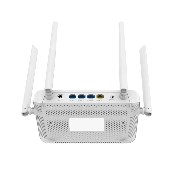 Ruijie Networks Router RG-EW1200 AC1200 Dual Banda (2.4GHz/5GHz) Wi-Fi 5, 867 Mbps, 4 Antenas, QoS, Control Parental, Color Blanco, 3 Puertos LAN