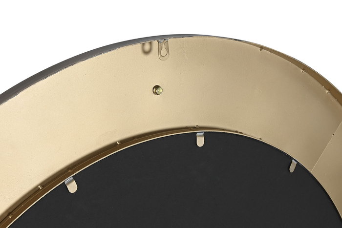 DKD Home Decor Espejo Dorado Blanco Hierro Cristal 5.5 x 108 x 108 cm