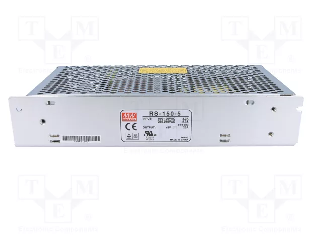 MEAN WELL RS-150-5 Fuente de alimentación de 150W 5VDC 26A