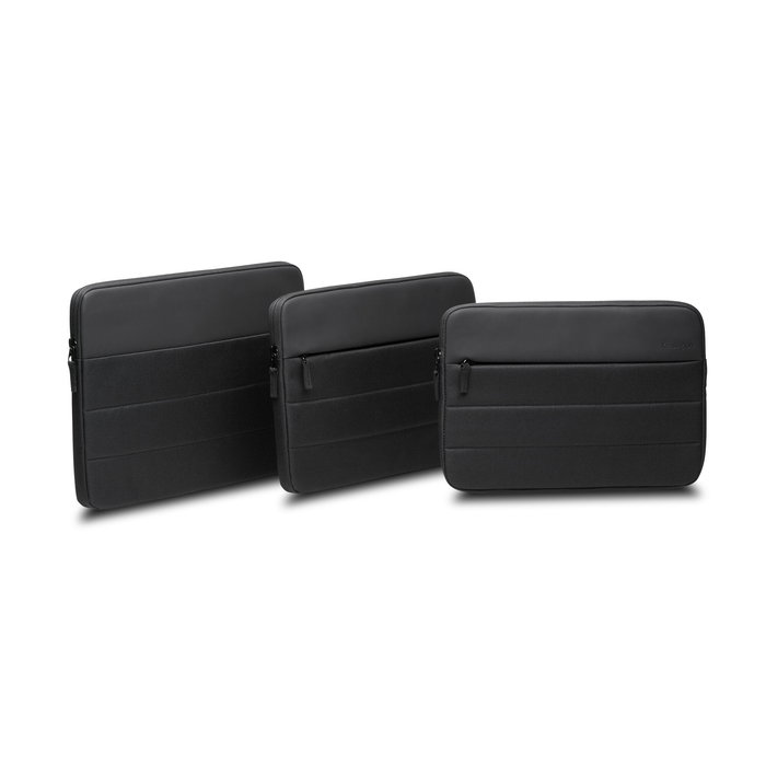 Kensington K60395WW Funda para Portátil 16" EQ - Negro, de Poliéster Reciclada, Compatible Universal, Protección Acolchada