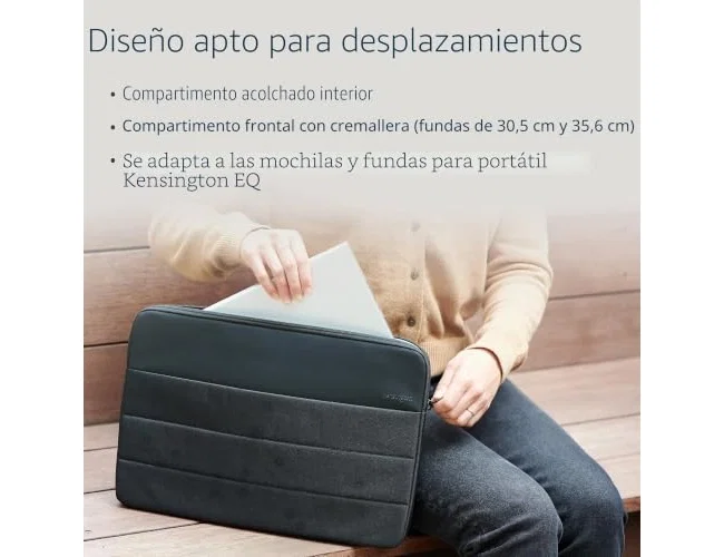 Kensington Funda EQ para portátil de 16 pulgadas, Negro Kensington Funda EQ para portátil de 16 pulgadas, Negro