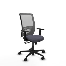 PIQUERAS Y CRESPO Silla de oficina Zulema con mecanismo Sincro, Gris