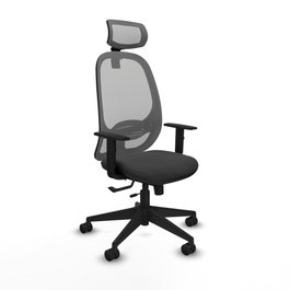 PIQUERAS Y CRESPO Silla de oficina Cilanco Gris con mecanismo Sincro/Traslack