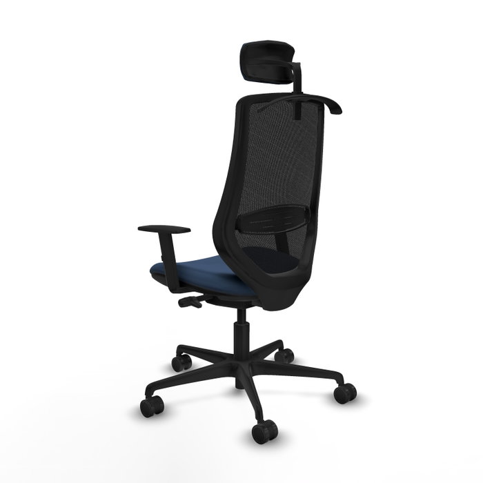 PIQUERAS Y CRESPO Silla de oficina Mardos con mecanismo Sincro/Traslack Azul marino y Negro PIQUERAS Y CRESPO Silla de oficina Mardos con mecanismo Sincro/Traslack Azul marino y Negro
