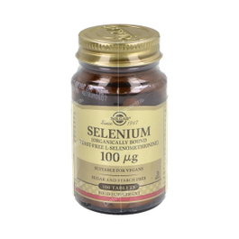 Solgar - Selenio 100 µg 100 Comprimidos | Suplemento de Selenio para Cabello, Uñas y Sistema Inmunitario | Apto para Veganos, Vegetarianos, Kosher, Sin Gluten