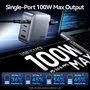 Vention Cargador de Pared GaN 100W con 3x USB-C y 1x USB-A, Gris