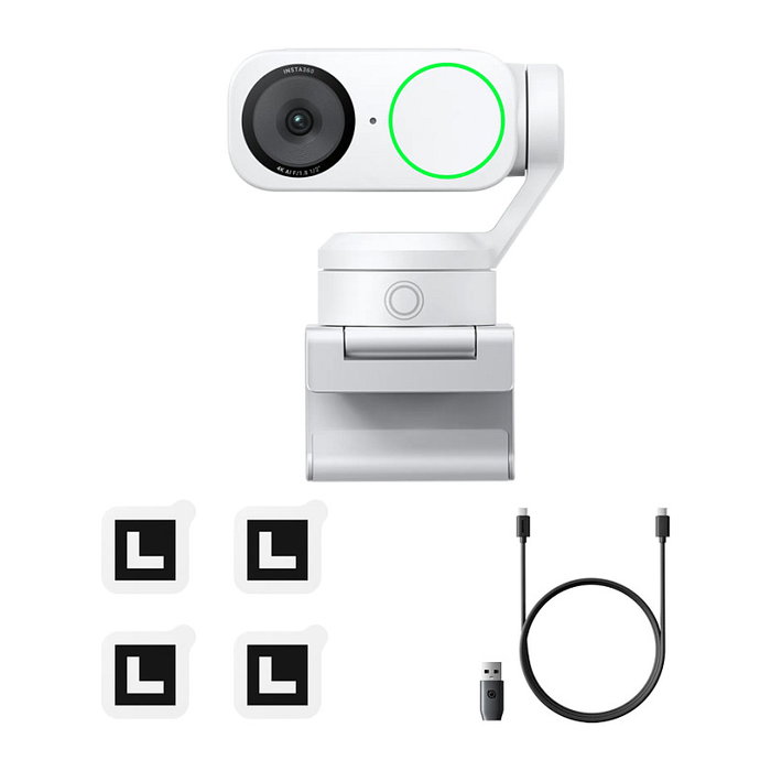 Insta360 Link2 Webcam 4K Ultra HD 3840 x 2160 Pixeles 60 pps Blanco Insta360 Link2 Webcam 4K Ultra HD 3840 x 2160 Pixeles 60 pps Blanco