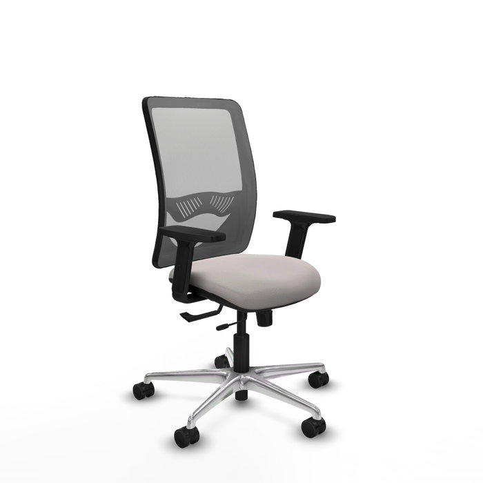 PIQUERAS Y CRESPO Silla de oficina Zulema con mecanismo Sincro/Traslack Blanco y Gris PIQUERAS Y CRESPO Silla de oficina Zulema con mecanismo Sincro/Traslack Blanco y Gris