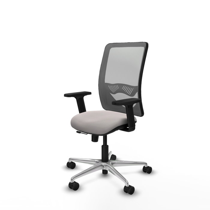 PIQUERAS Y CRESPO Silla de oficina Zulema con mecanismo Sincro/Traslack Blanco y Gris PIQUERAS Y CRESPO Silla de oficina Zulema con mecanismo Sincro/Traslack Blanco y Gris