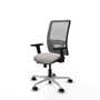 PIQUERAS Y CRESPO Silla de oficina Zulema con mecanismo Sincro/Traslack Blanco y Gris
